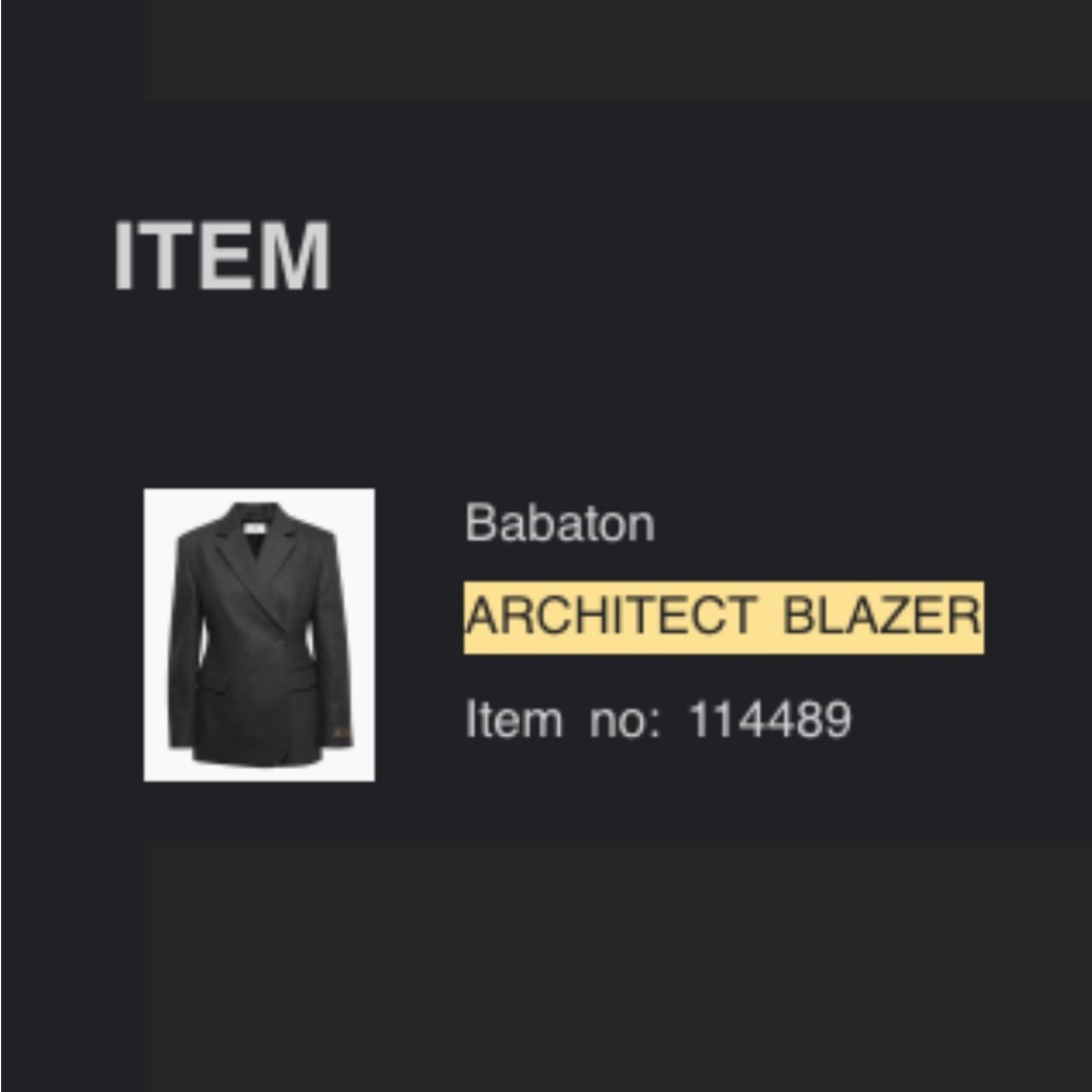 Aritzia Babaton dark heather grey blazer size medium good condition